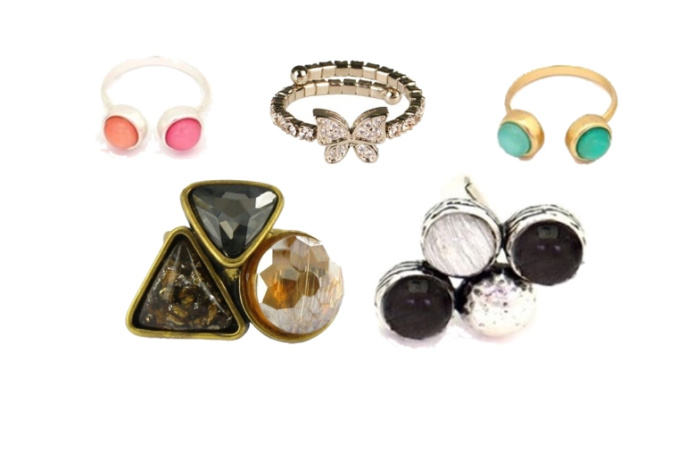 Selección de anillos disponible en Bijoux Anuska Trapagaran y en Shop Online.